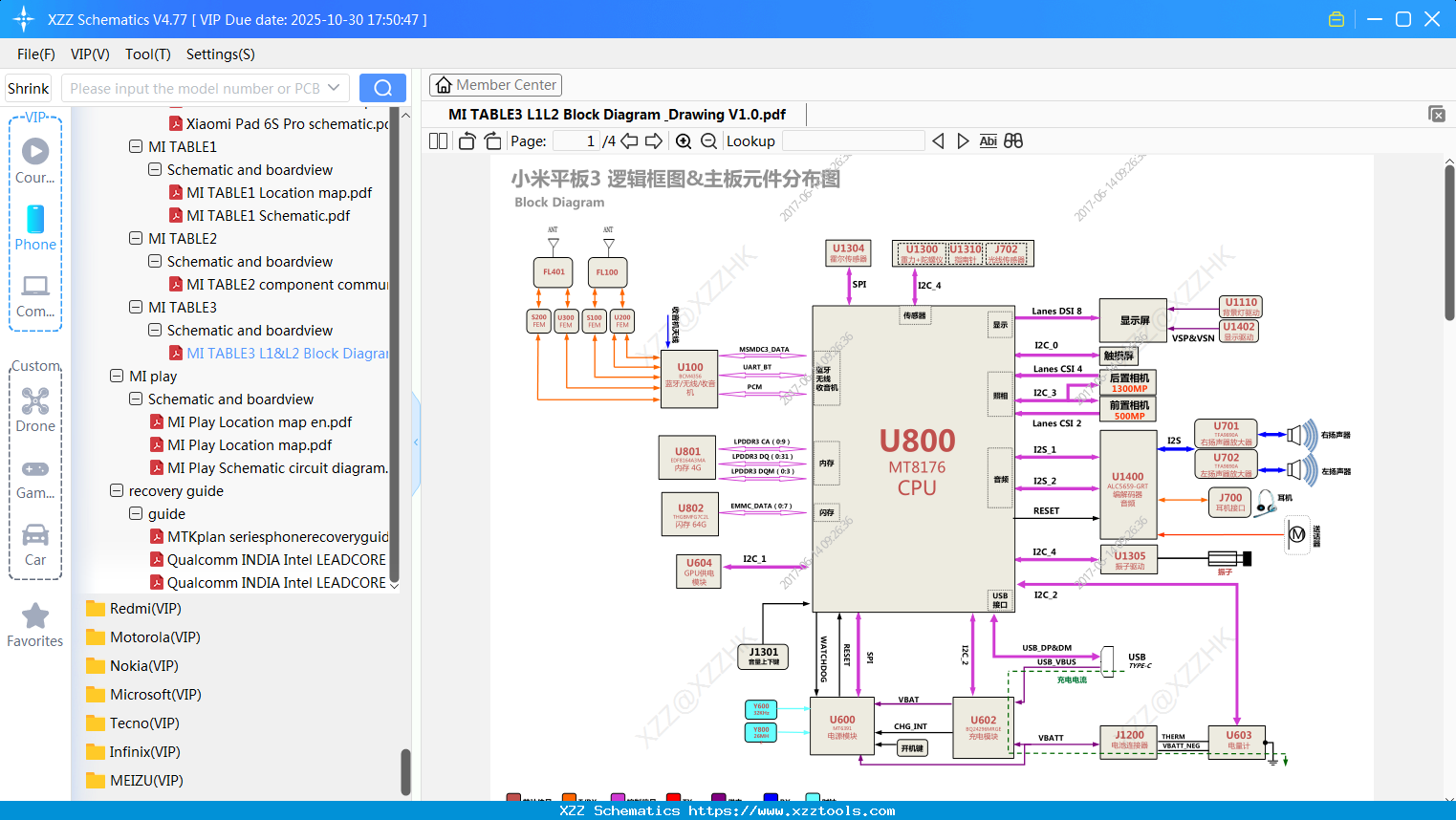 Xiaomi MI TABLE3 L1&L2 Block Diagram & Drawing V1.0